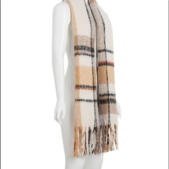 Womens Cejon Spacious Plaid Blanket Wrap - Picture 2 of 6